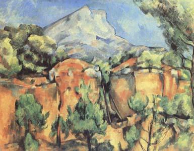 Paul Cezanne Mont Sainte-Victoire Seen from the Quarry at Bibemus (mk09) oil painting image